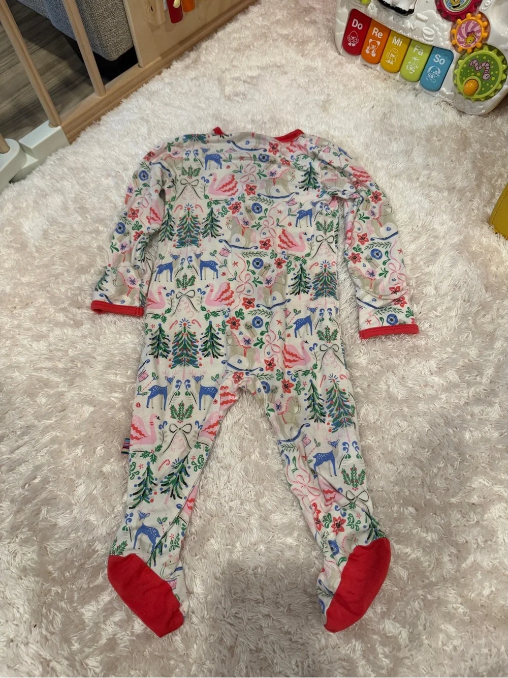 Magnetic Me Footie - Holiday Print